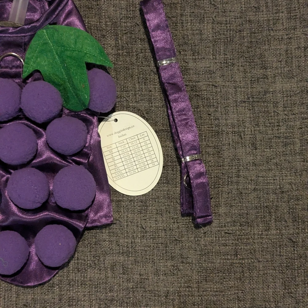 Dog Costumes - Grapes Fruit Halloween Costume For Pets Size XS